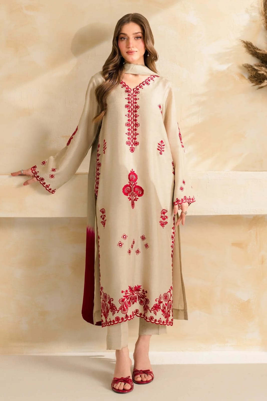 Noor e Beige 3 Piece