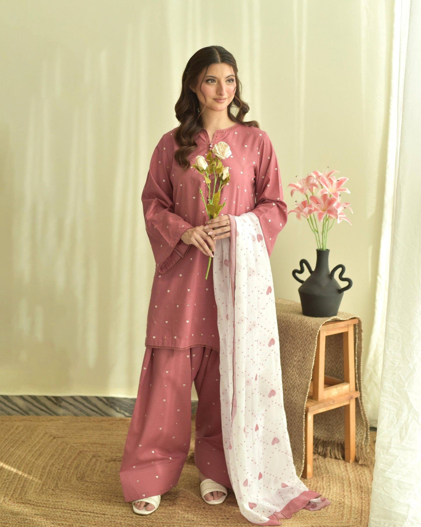 Pink Hearts 3 Piece