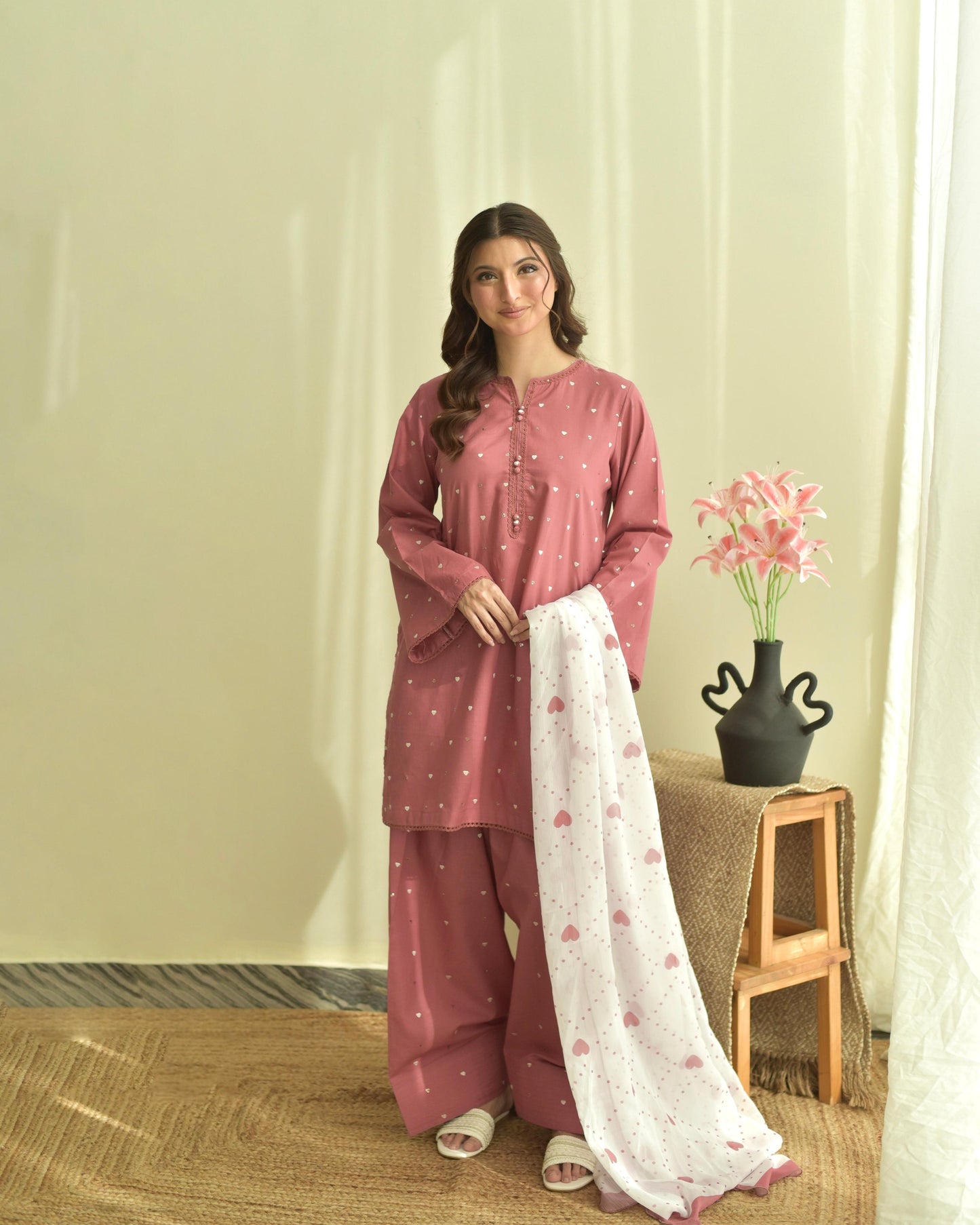Pink Hearts 3 Piece